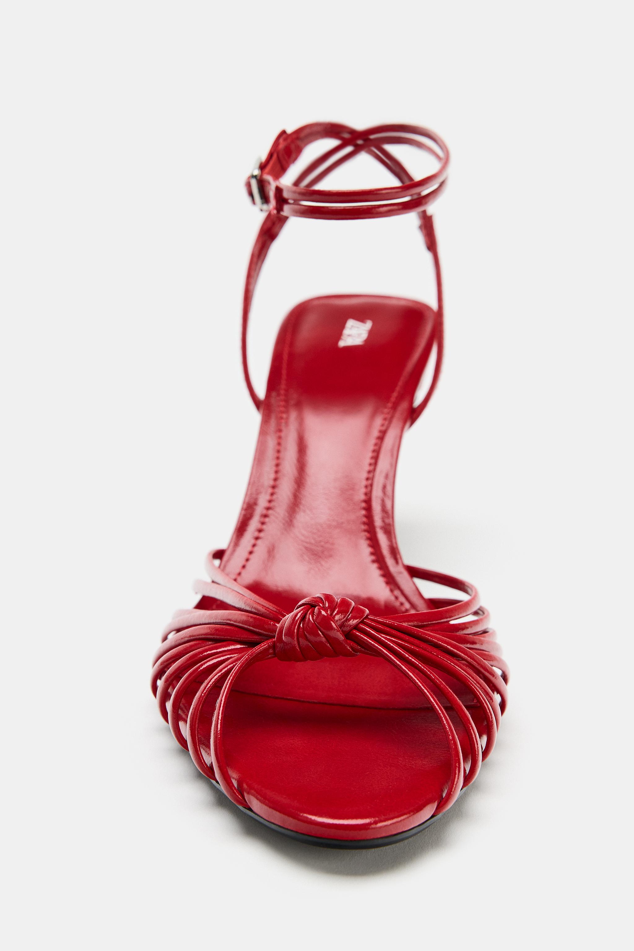 SANDALES À TALONS ET NŒUD